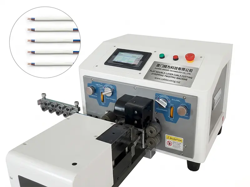Effektiv platt kabelprocessor WPM-320 – dubbelskiktad precision för industriell kabelbearbetning