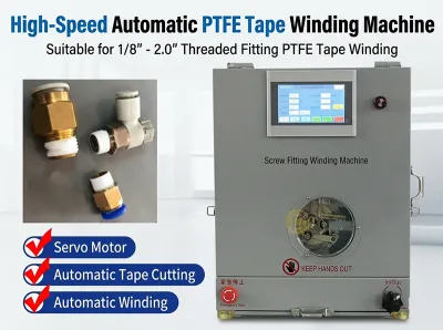 Automatisk PTFE Tejplindningsmaskin för Gängtätning WPM-1308