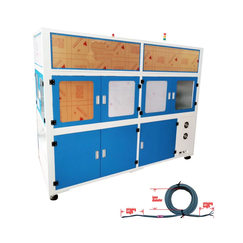 Helautomatisk strömkabelkaplingskapling, avlindning, bindningsmaskin WPM-CRT-03M, kabelklippningsbandningsmaskin, automatisk skärremsbindningsmaskin, strömkabelbindningsmaskin, strömkabelbindningsmaskin