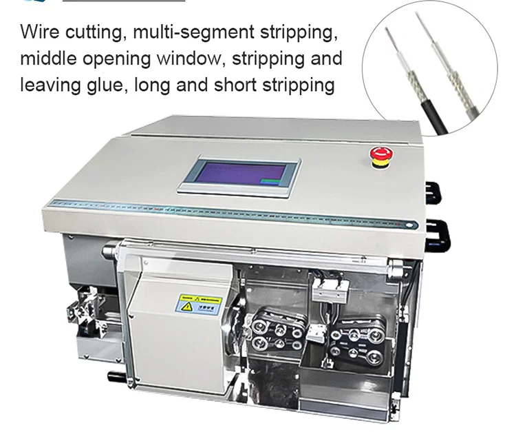 Automatisk kabelavskärmningsmaskin, kabelavskärmningsmaskin, koaxialkabelavskärmningsmaskin, avskärmningsmaskin, flexibel koaxialtrådsskalningsmaskin, koaxialkabelskärningsmaskin, automatisk koaxialkabelavskärmningsmaskin, automatisk kabelavskärmningsmaskin