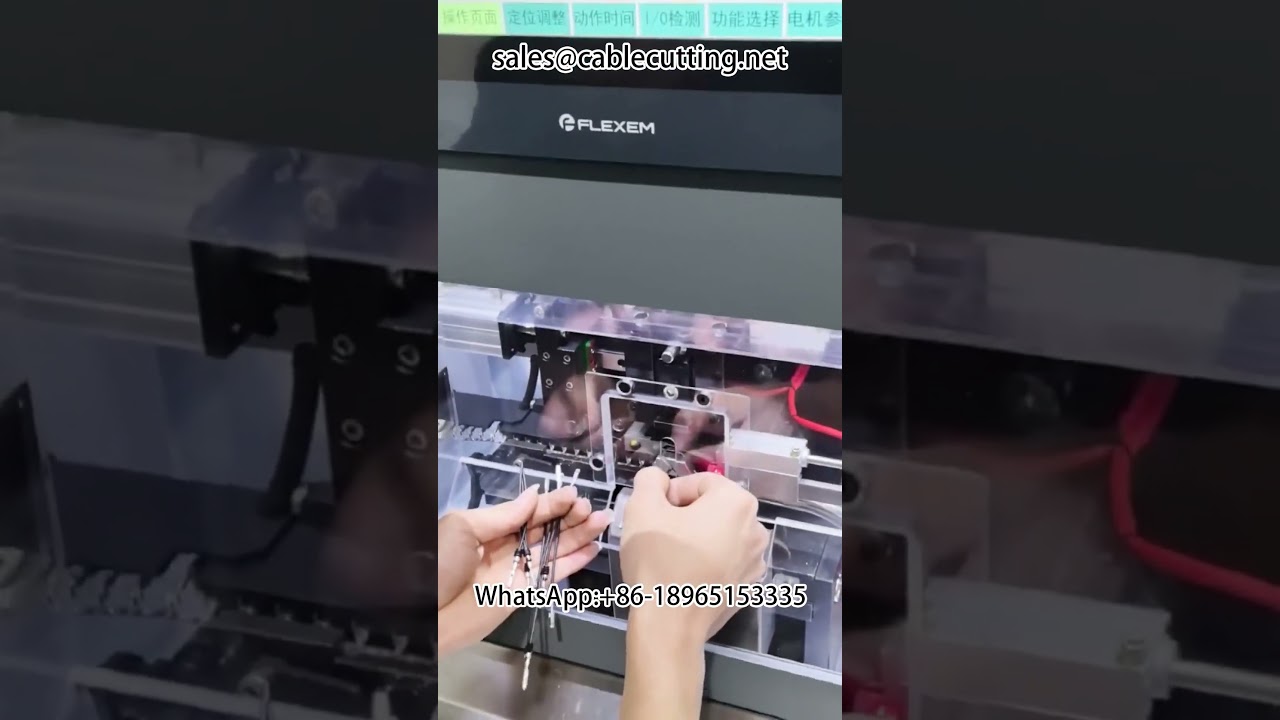 Threading waterproof plug terminal machine #terminal wire processing automotive wire harnesses