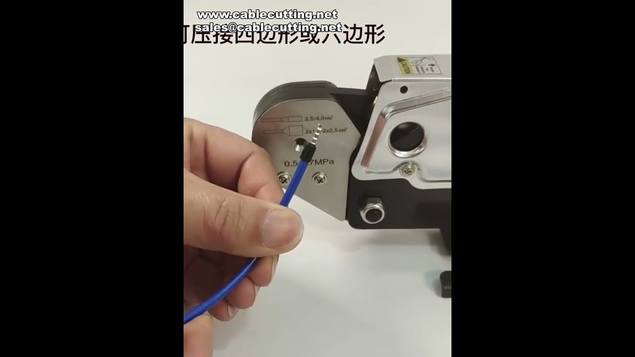 Justerbar pneumatisk krympmaskin för rörterminaler – #fabrik #maskin #diy