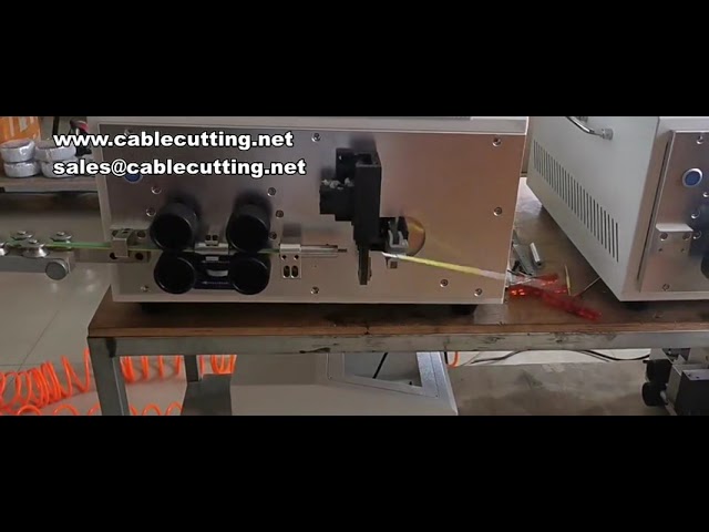 Large square wire machine, multi functional end stripping machine, wire size and length stripping