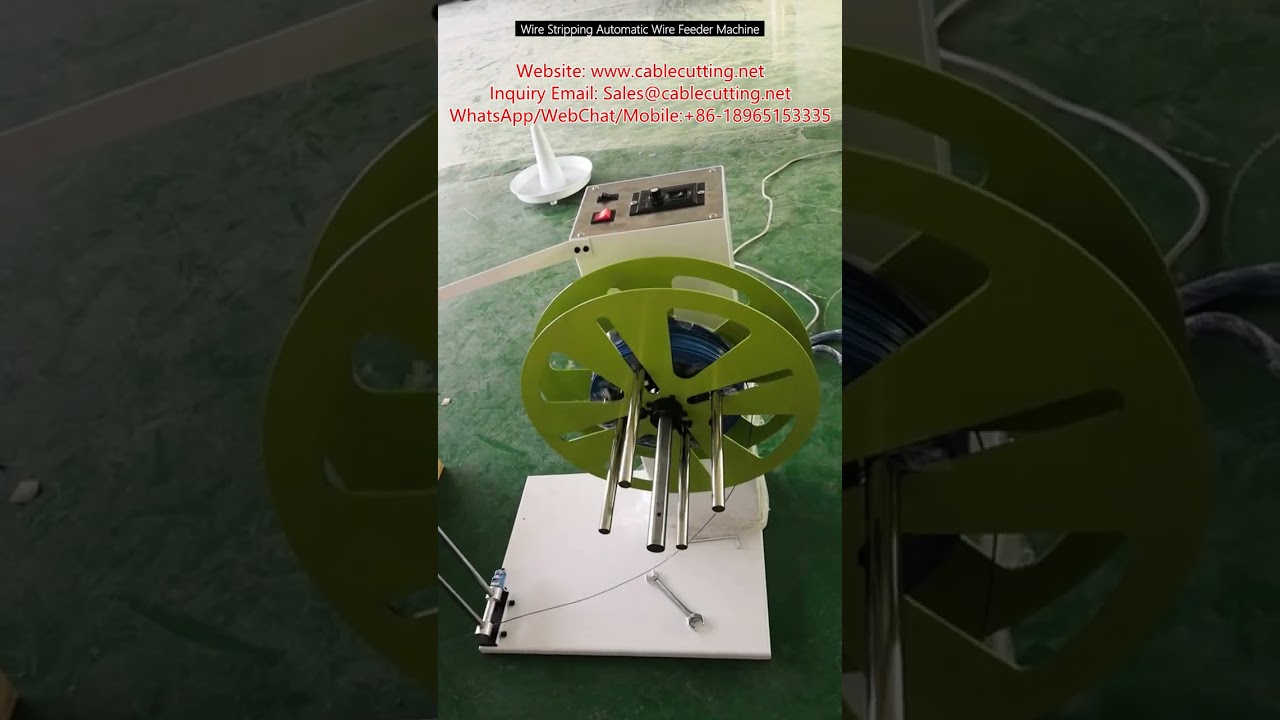 Automatisk trådavskalnings- och matningsmaskin – effektiv kabelbearbetning