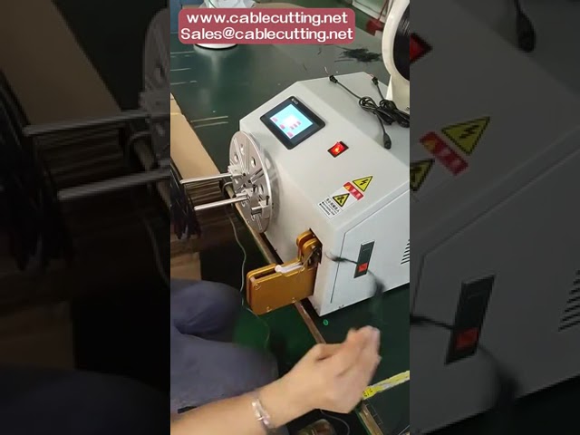 Automatisk lindnings- och bindningsmaskin för elkablar och strömkablar