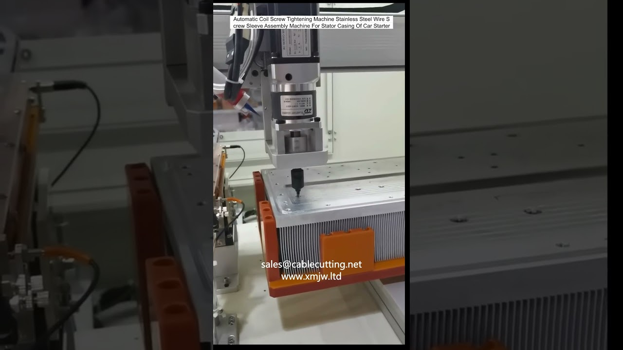 Automatic Coil Screw Tightening Machine Stainless Steel Wire Screw Sleeve Assembly Machine For Stato