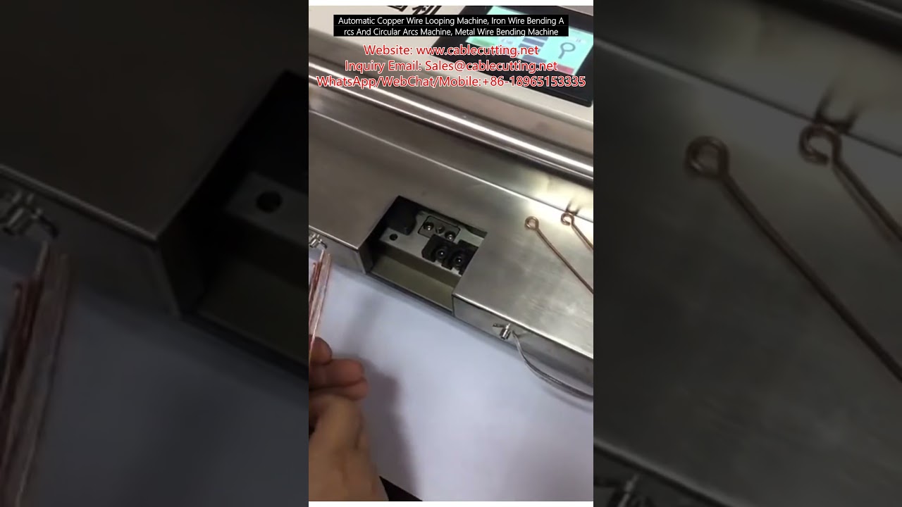 Automatisk trådslingnings- och bockningsmaskin för koppar och järn – precisionsbågar och cirkelbågar i metall
