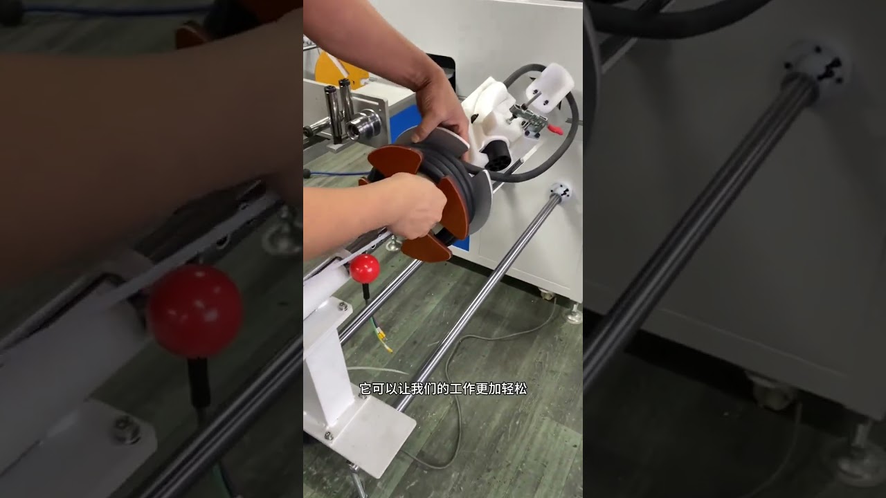 EV-laddningskabel traverslindningsmaskin - Effektiv fabriksautomation #maskin #fabrik