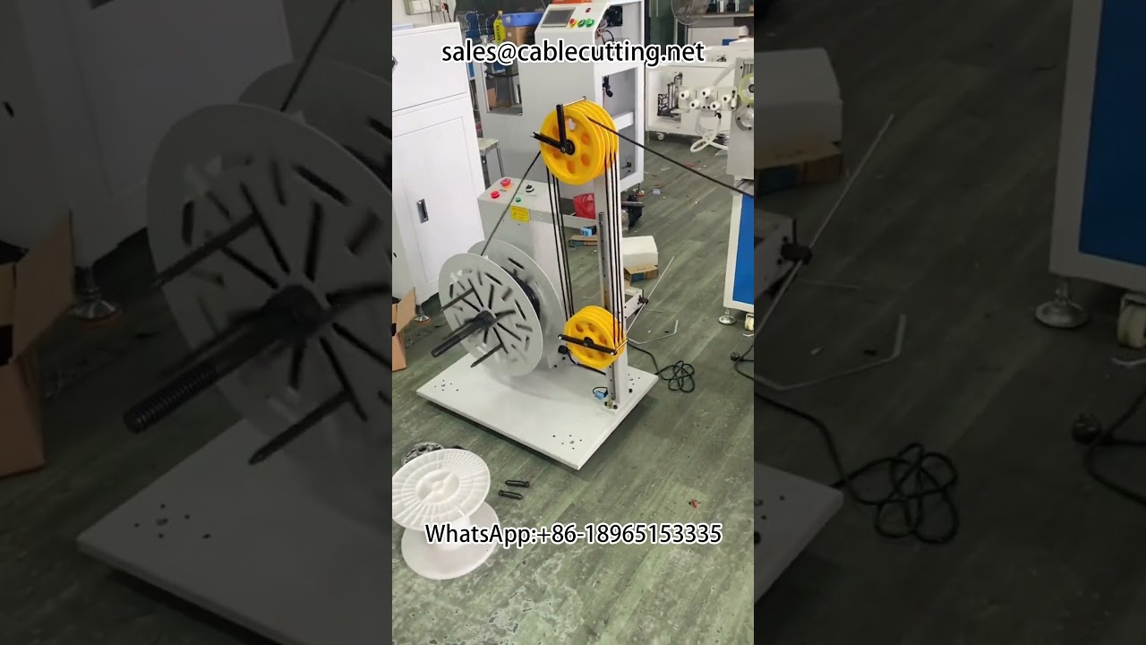 Automatic metre counting winding and tying machine, netting large rolls divided into small rolls #wi