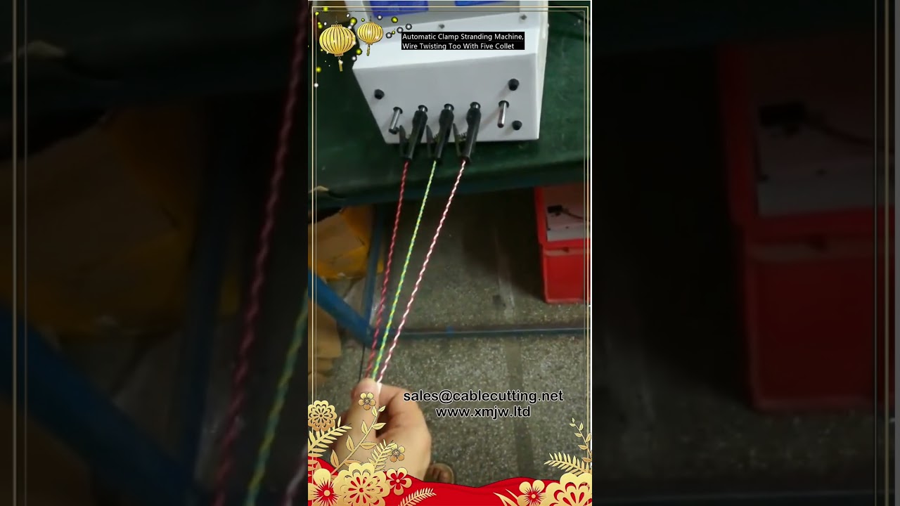 Automatic Clamp Stranding Machine, Wire Twisting Too With Five Collet