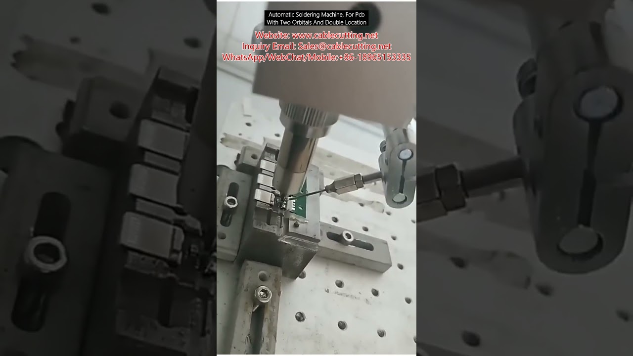 Effektiv automatisk lödmaskin för PCB – dubbla orbitaler och dubbelpositionering