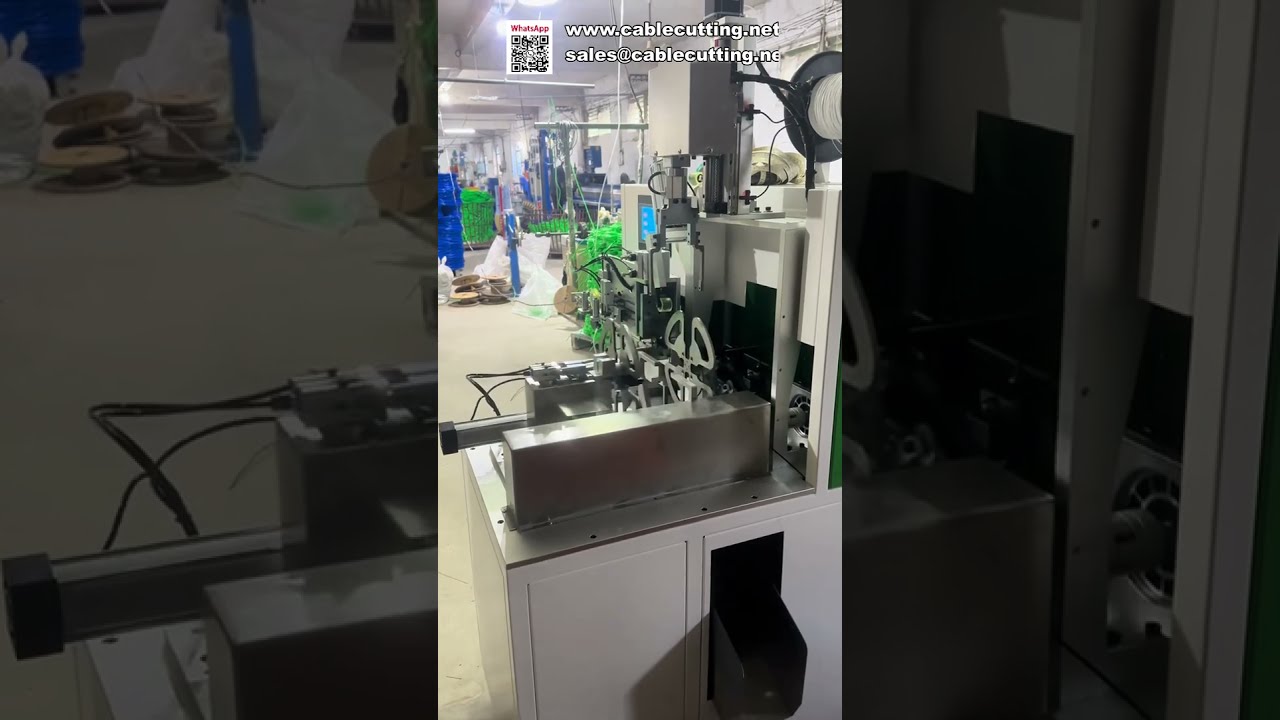 Helautomatisk maskin för meterräkning, trådklippning, lindning och bindning