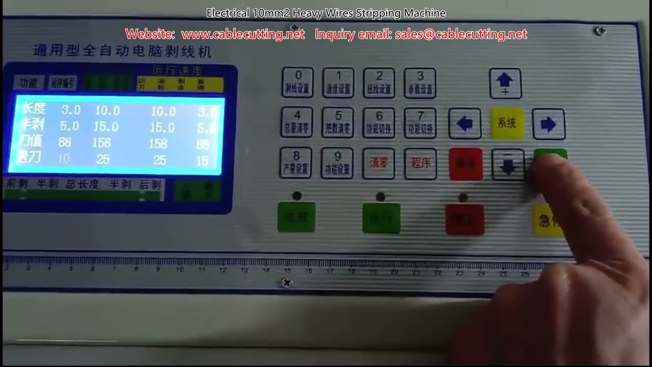 Electrical 10mm2 Heavy Wires Stripping Machine