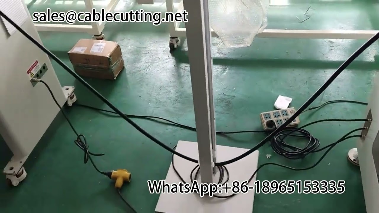 Automation equipment #wire release frame automatic cutting corrugated casing machine #cutting tube