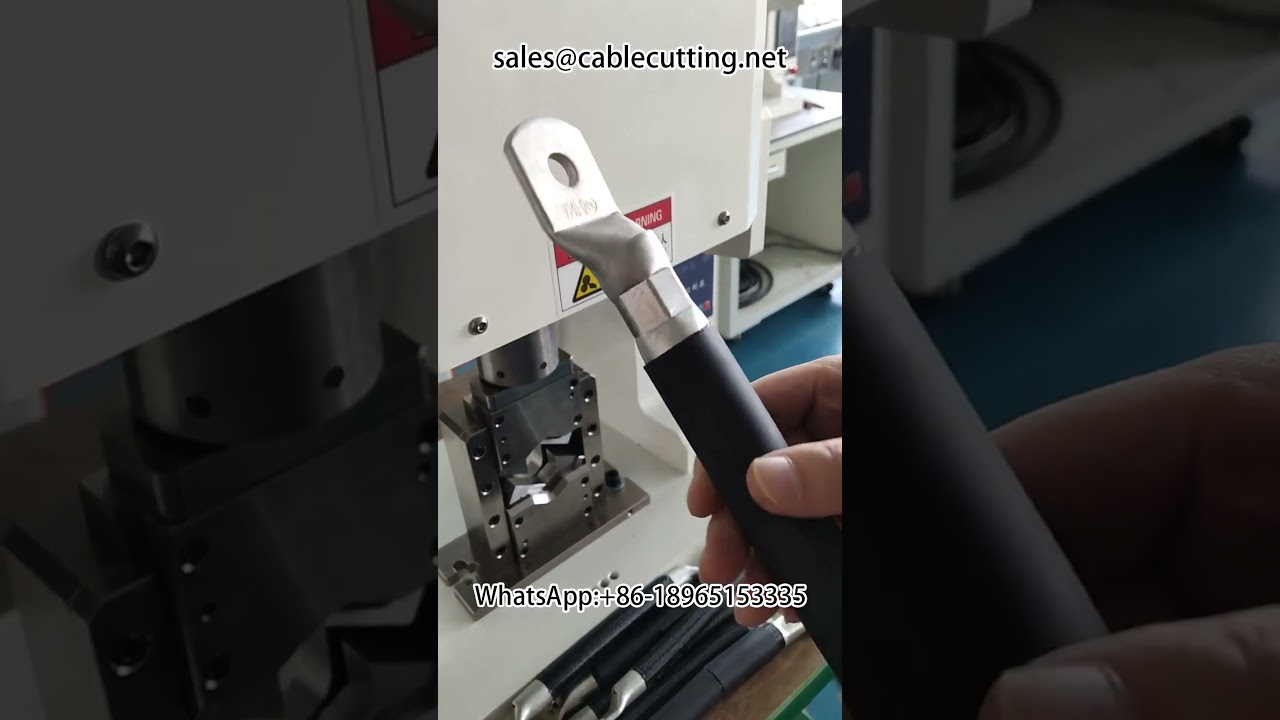 240 mm² solcellskabel - bearbetning av solcellsledningsnät #fabrik #maskin
