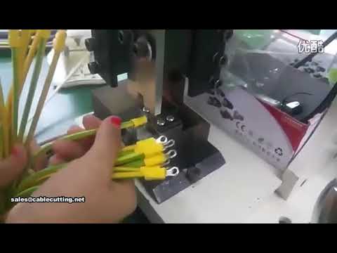 China Best 2t Automatic Vibrate Plate Feeding Pre insulated Single grain Terminal Ferrule Crimping M