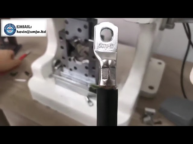 Multi Function PLC touch screen Hydraulic Cable Lugs Crimping Machine 7 70 mm Square Wire Press Mach