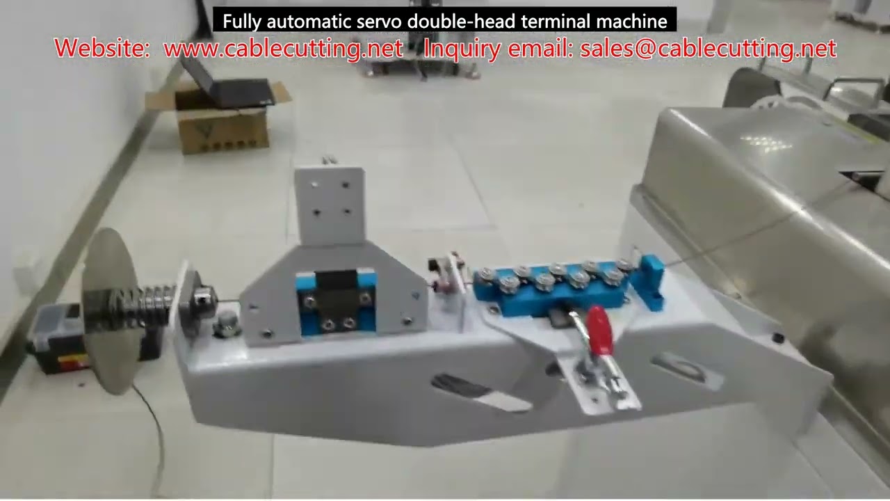 Fully automatic servo double head terminal machine