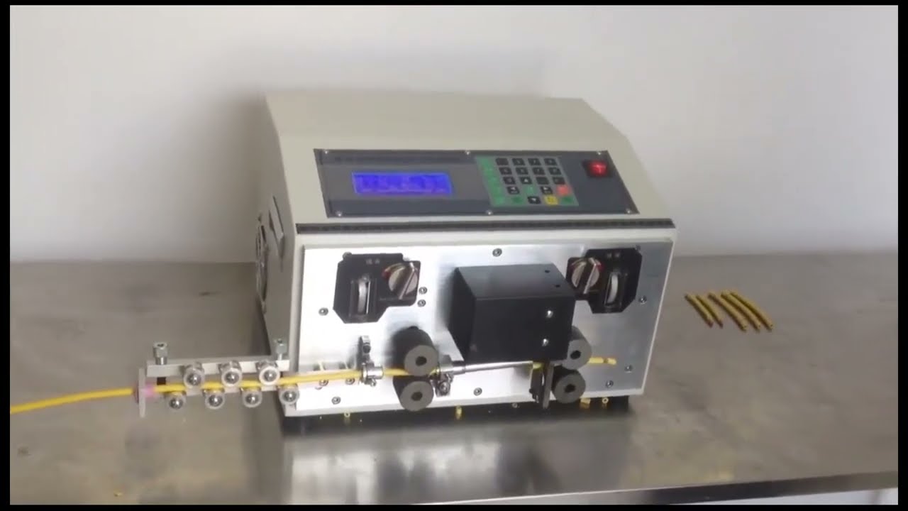 Thick Gb Cable Wire Automatic Cutting Line Peeling Machine 16 Square Thick Line