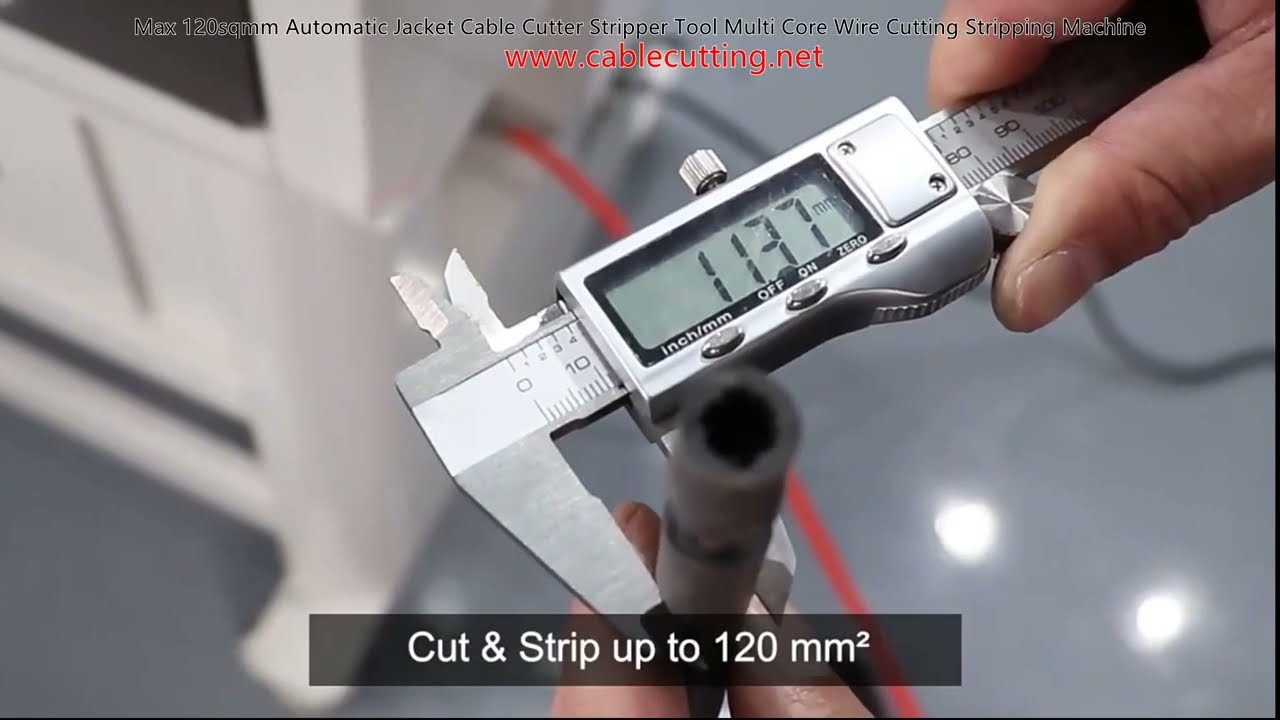 Max 120sqmm Automatic Jacket Cable Cutter Stripper Tool Multi Core Wire Cutting Stripping Machine